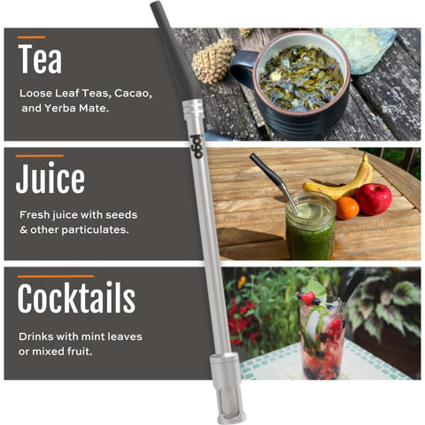 JoGo funciona también con yerba mate y hojas sueltas para infusiones.