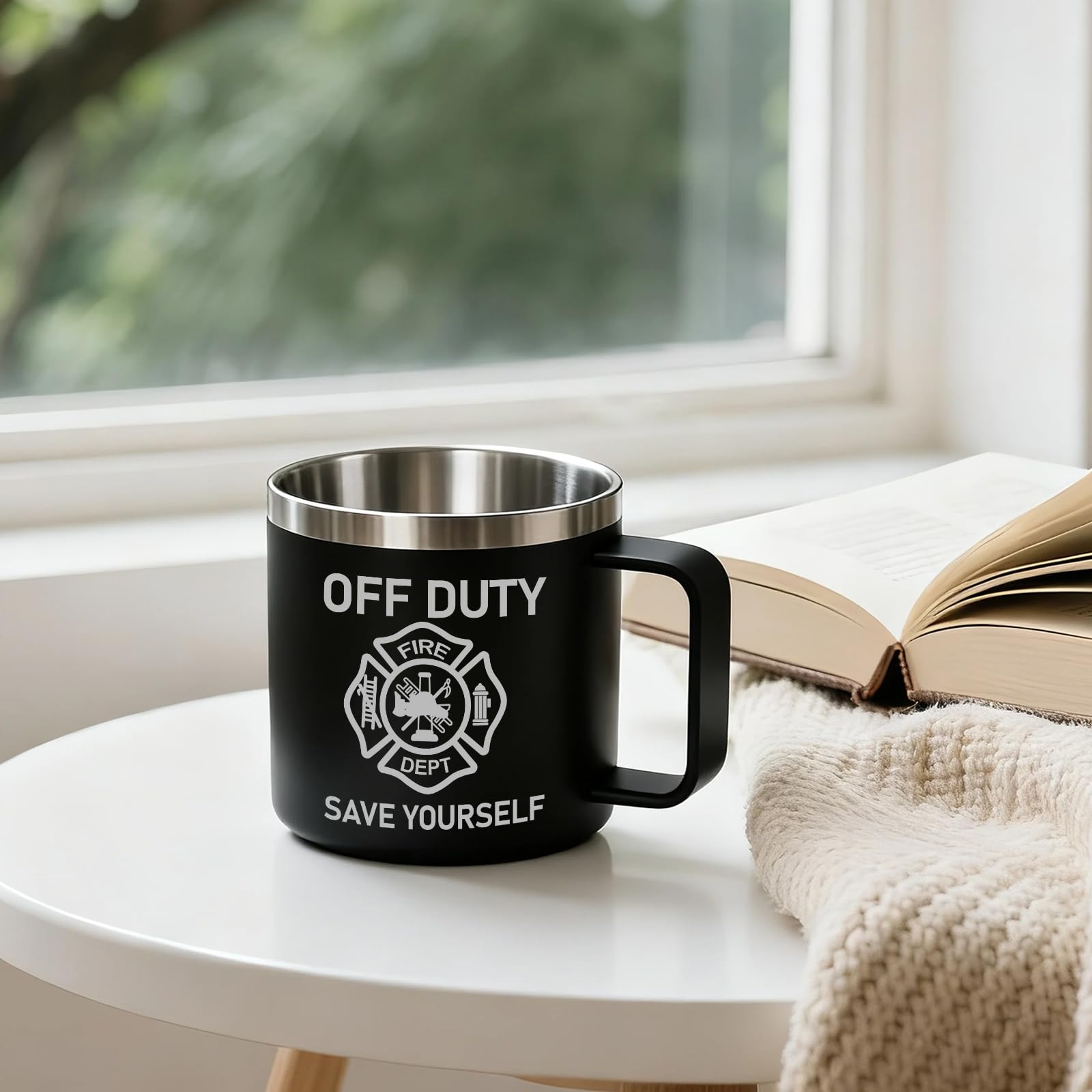 Taza Jogskeor para bombero regalo 14oz ideal para cumpleaños y fiestas.