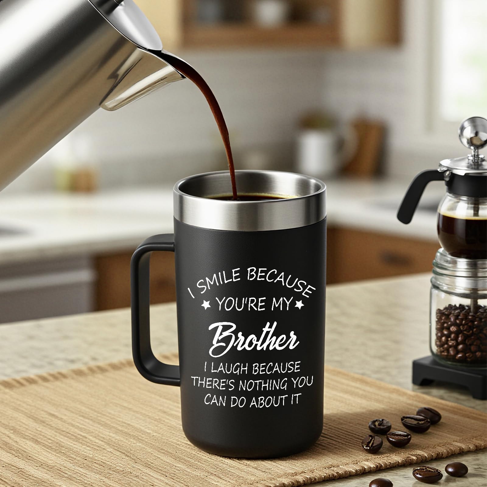 Taza Jogskeor de doble pared evita condensación en el escritorio