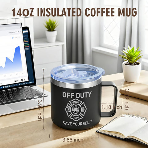 Taza Jogskeor para bombero, regalo práctico para aventuras al aire libre.