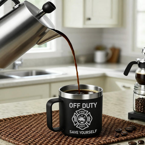 Taza Jogskeor para bombero en la oficina, compañera perfecta para la pausa.