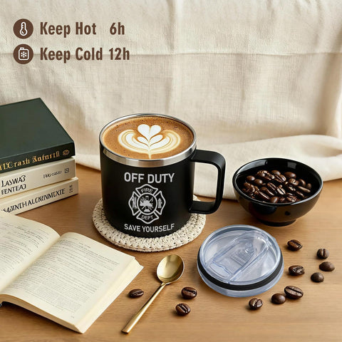 Taza para bombero Jogskeor uso diario en casa u oficina conserva el calor.