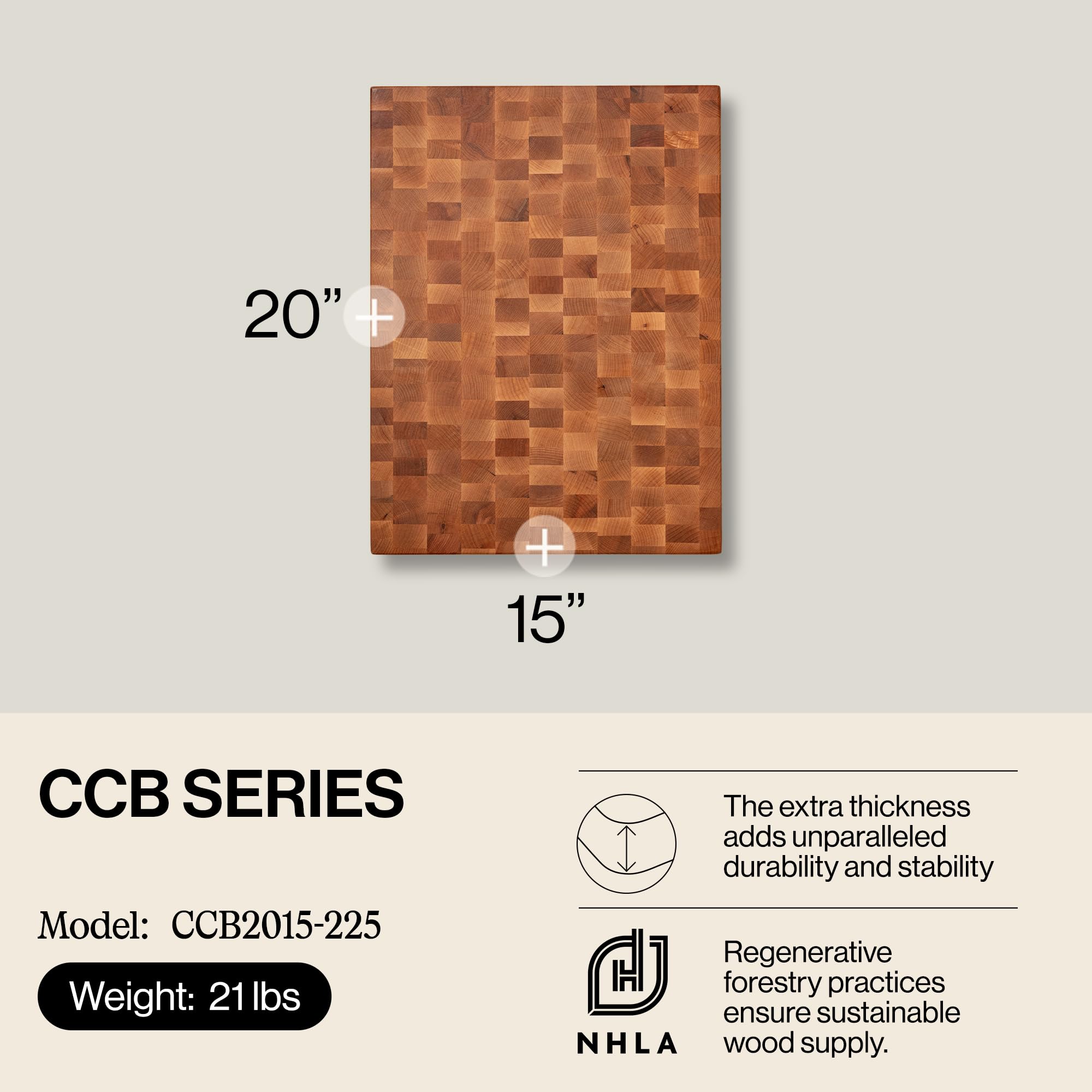 John Boos CCB Series tabla de cortar de arce, dos caras reversibles para uso versátil