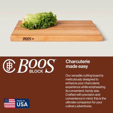 John Boos R-Board asas de agarre integradas para moverla con facilidad.