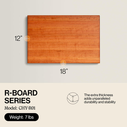 John Boos R-Board diseño reversible para diferentes alimentos.