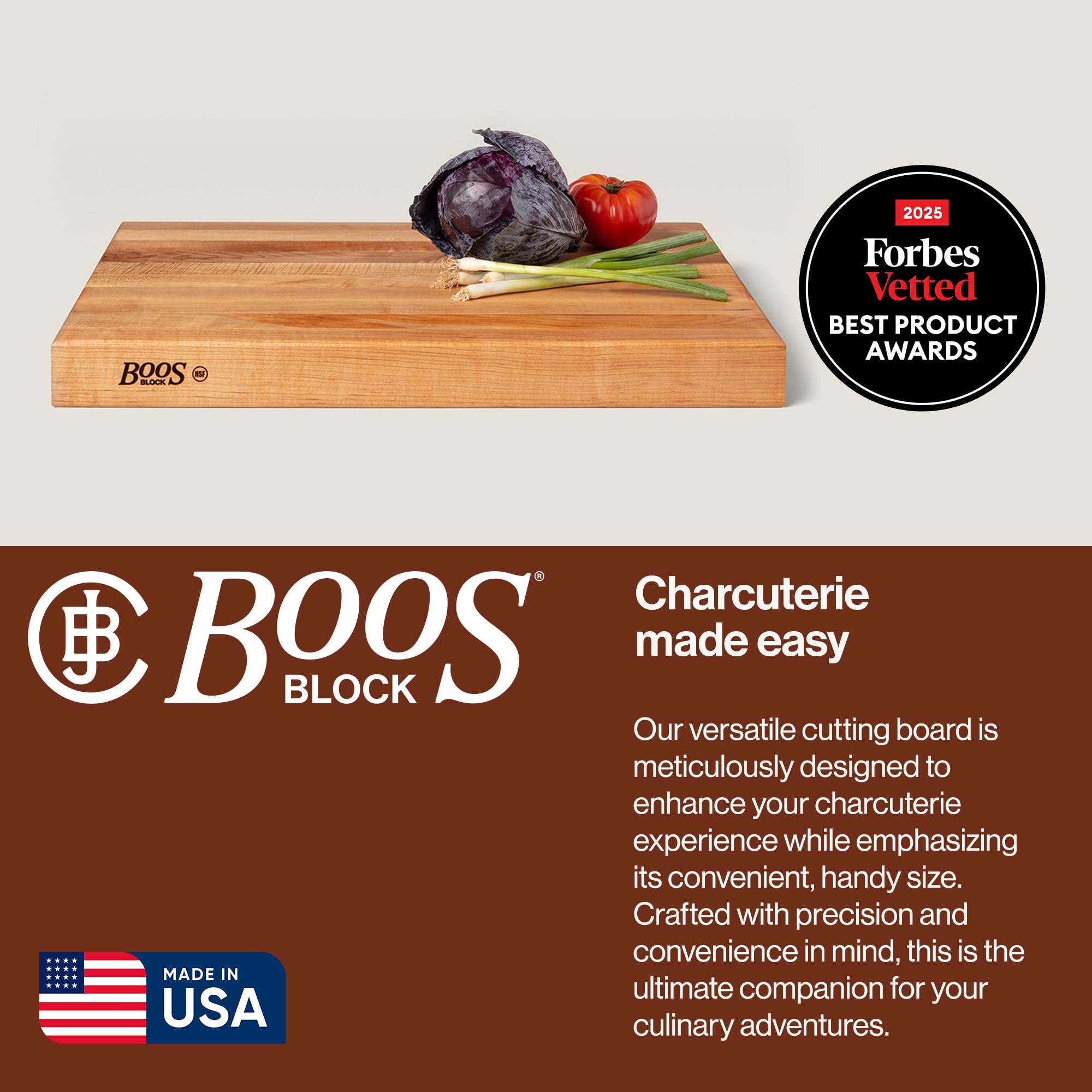 John Boos RA-Board: acabado con aceite para conservar la madera.