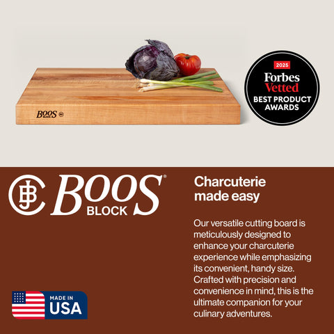 John Boos RA-Board: acabado con aceite para conservar la madera.