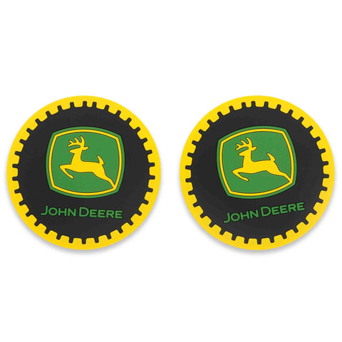 John Deere posavasos de coche antideslizantes para evitar derrames.