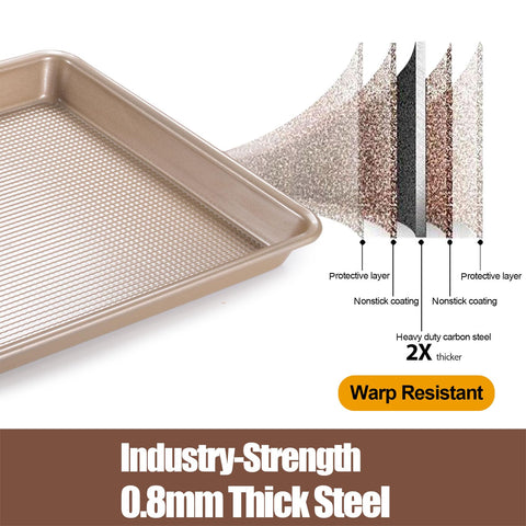 Bandeja antiadherente JOHO BAKING 9x13 para desmolde sencillo.