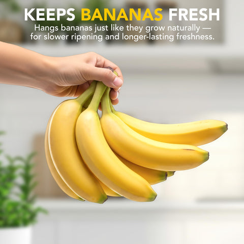 Joie bananos-colgando-sobre-encimera: maduran de forma uniforme sin aplastamientos