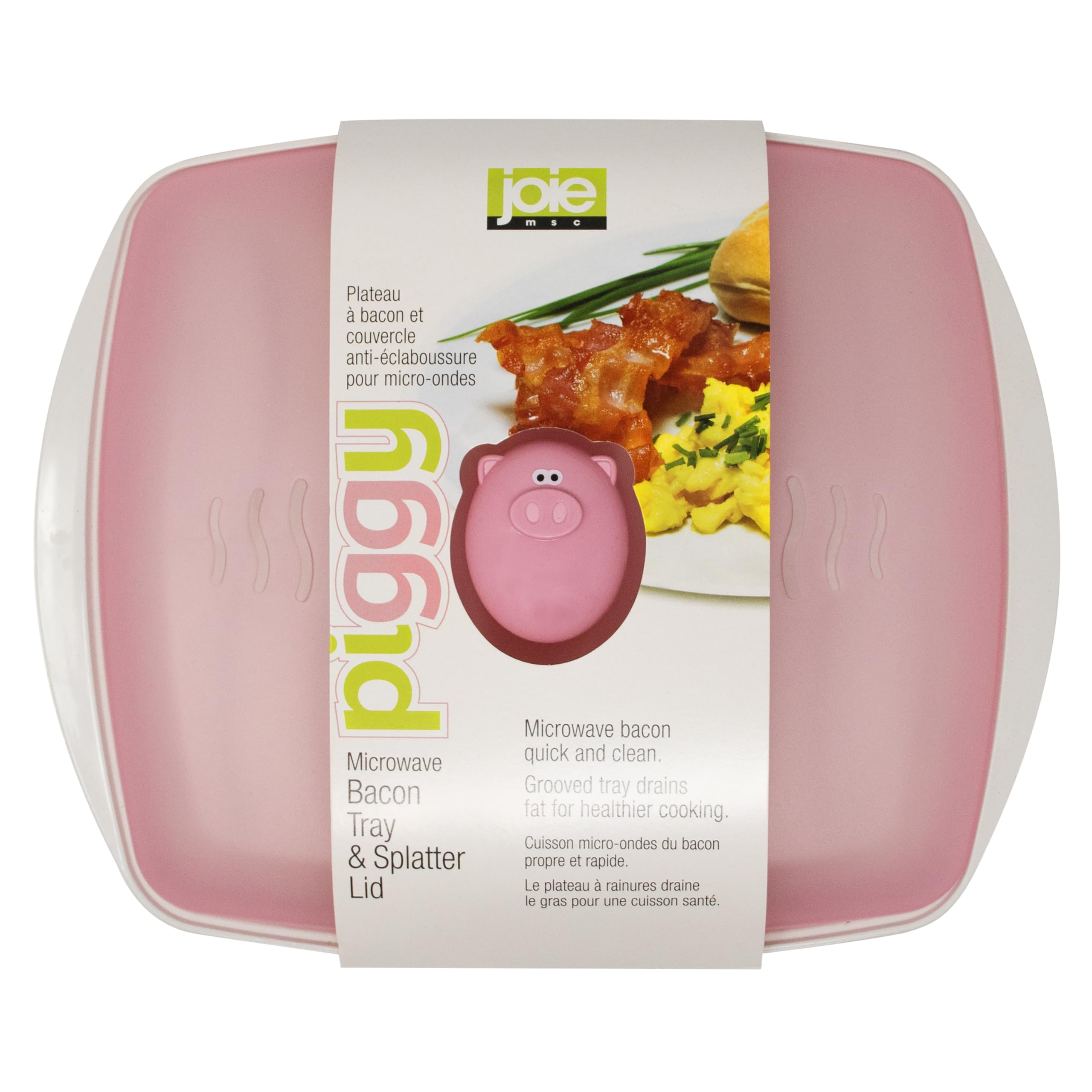 Tapa anti salpicaduras Joie Piggy, ideal para limpiar tras cocinar tocino.