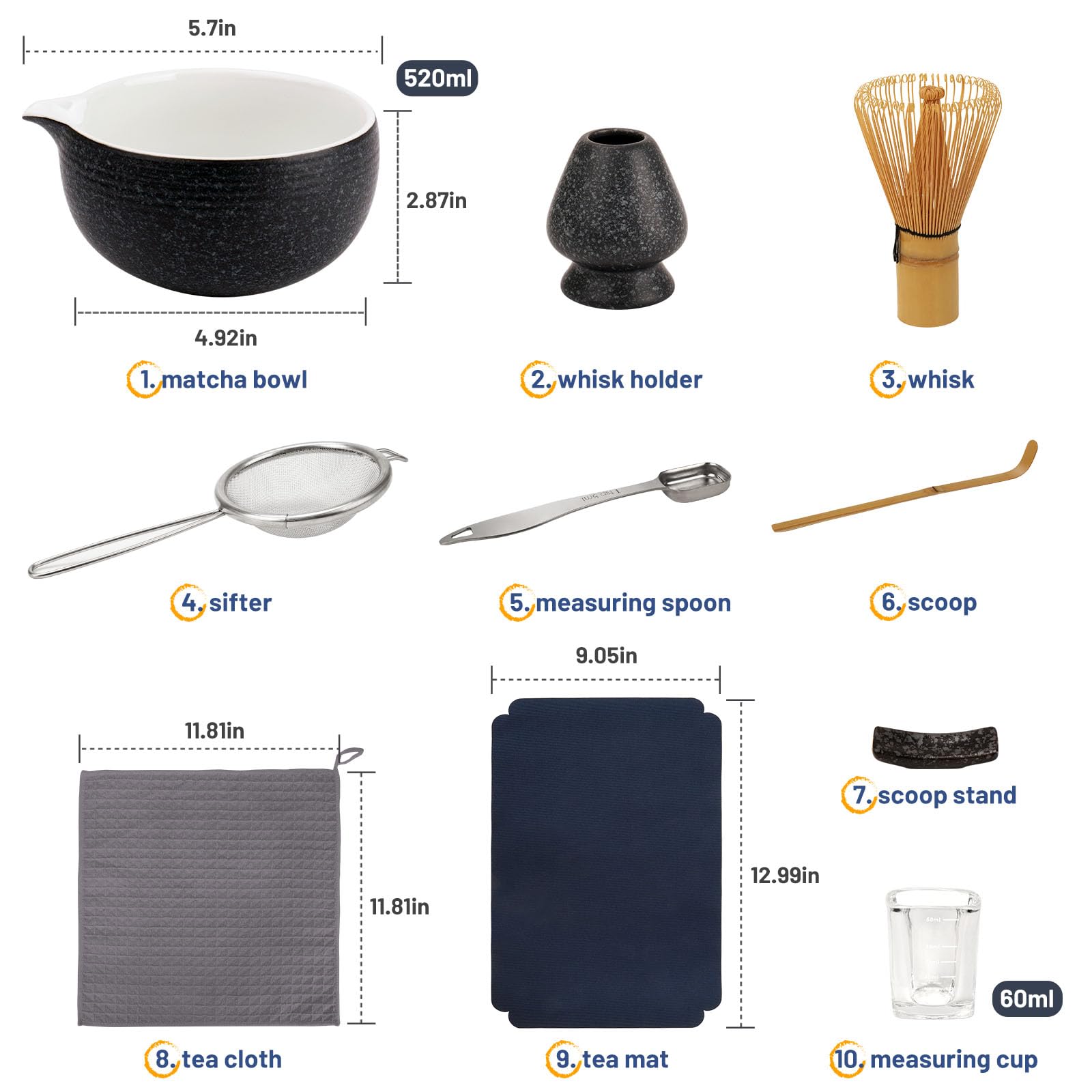 Joiish vaso medidor de 60 ml para proporciones fáciles.