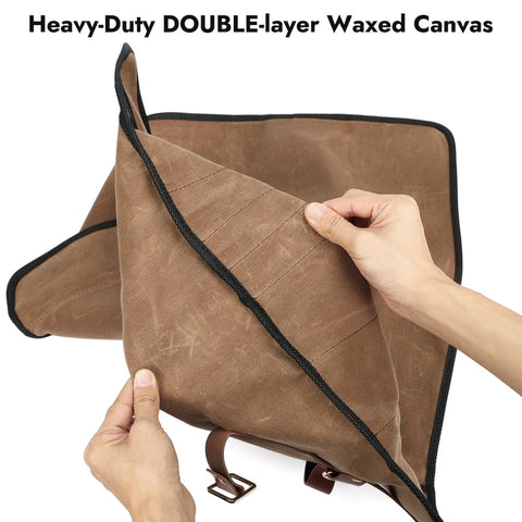 JOINDO rollo para cuchillos, lona encerada de doble capa para durabilidad.