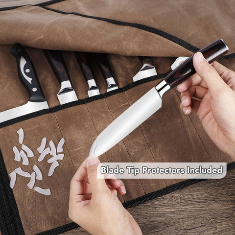 JOINDO rollo para cuchillos, protectores de puntas incluidos para seguridad.