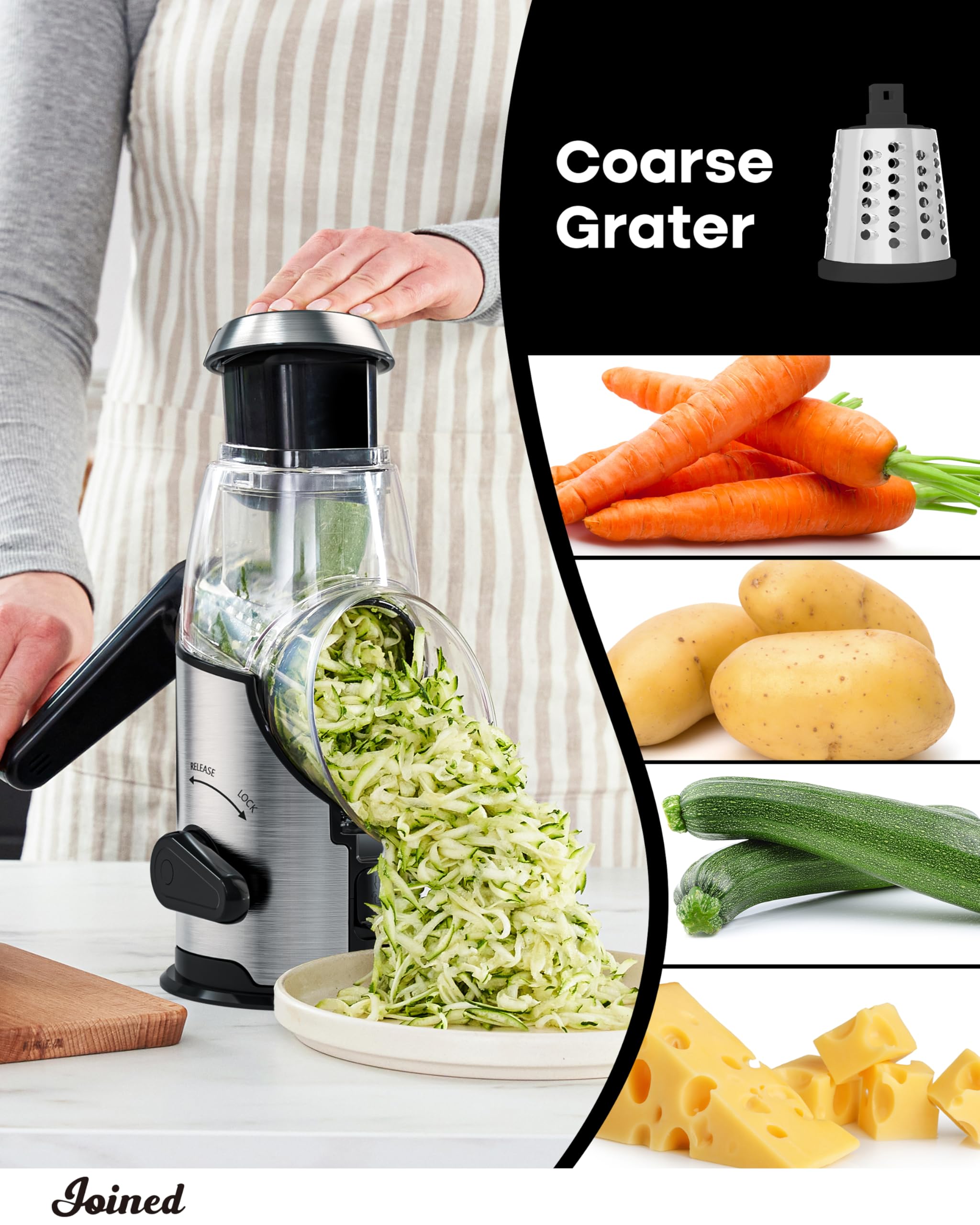 Joined cortador de verduras con pelador incluido para preparación rápida