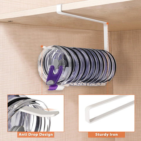 Jolensoy organizador de tapas tumbler, acero resistente, larga durabilidad