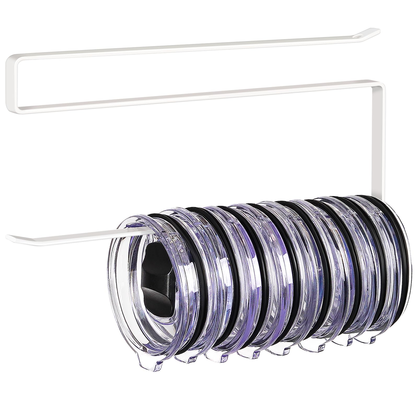 Jolensoy organizador de tapas para vasos reutilizables, capacidad para 10 tapas.