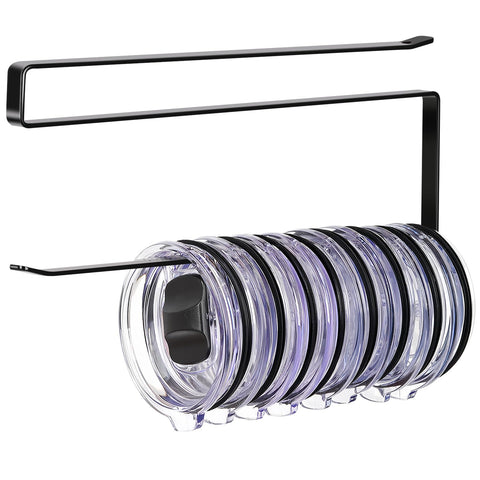 Jolensoy organizador de tapas para tumbler horizontal, ahorra espacio en la cocina.