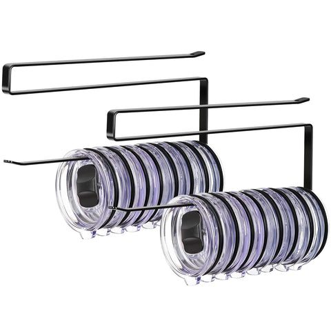 Jolensoy organizador de tapas para tumbler horizontal, ahorro de espacio en la cocina