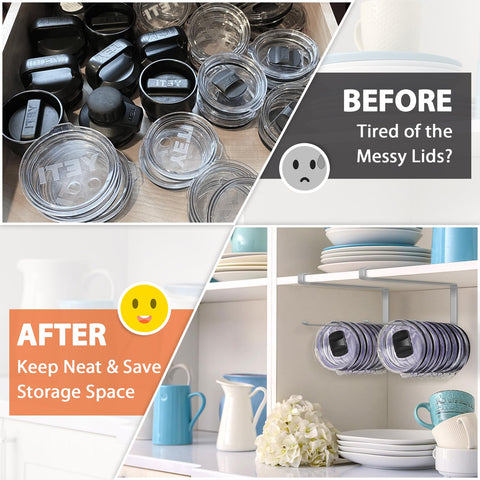 Jolensoy uso múltiple para tapas, papel y bolsas en despensa.
