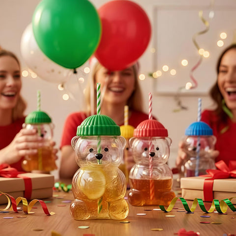 Diseño adorable de oso, ideal como regalo navideño para adolescentes.