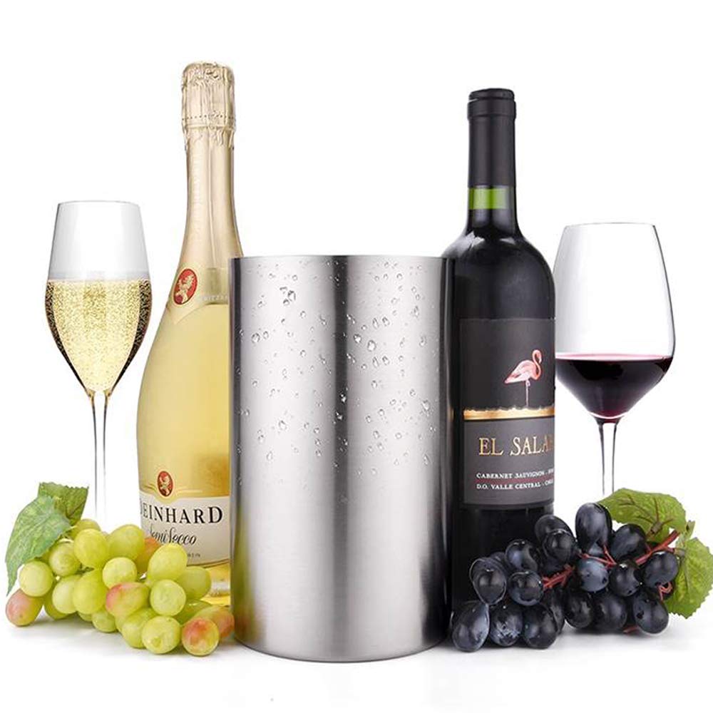 Jolitac enfriador-vino-304 acero inoxidable ofrece durabilidad y limpieza sencilla
