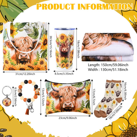 Vaso de acero inoxidable con diseño de vaca de las tierras altas de JolliKids, fácil de llevar.