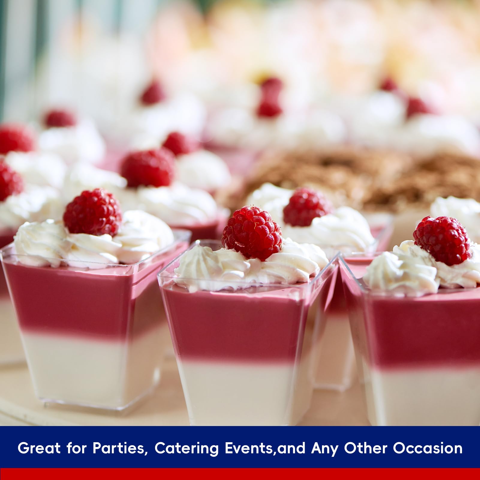 Conjunto JOLLY CHEF: copas postre con tapas para fiestas