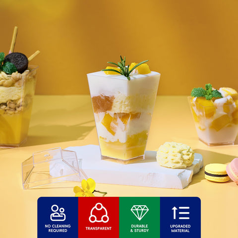 Tapa transparente JOLLY CHEF para conservar postres y frescura.