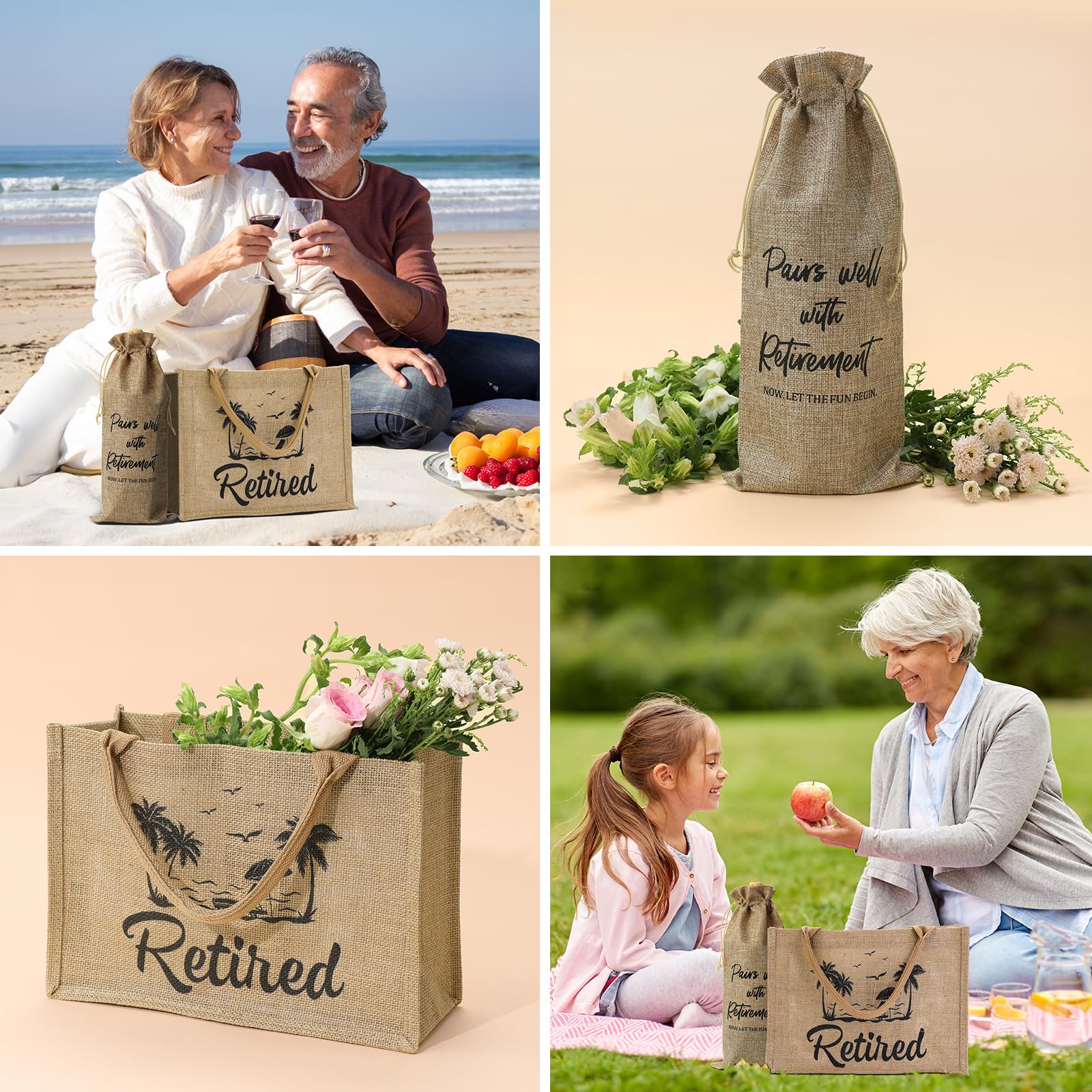 JOLYKAKI bolsa vino regalo, perfecta para transportar bebidas