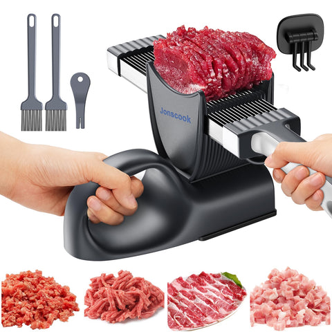 Cortador de carne manual Jonscook con agarre estable para cortes uniformes.