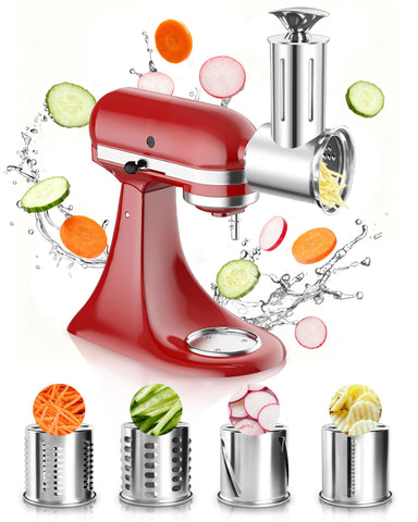 Jooke Cortador Rallador Acero Inoxidable Grande, corte uniforme para verduras y quesos