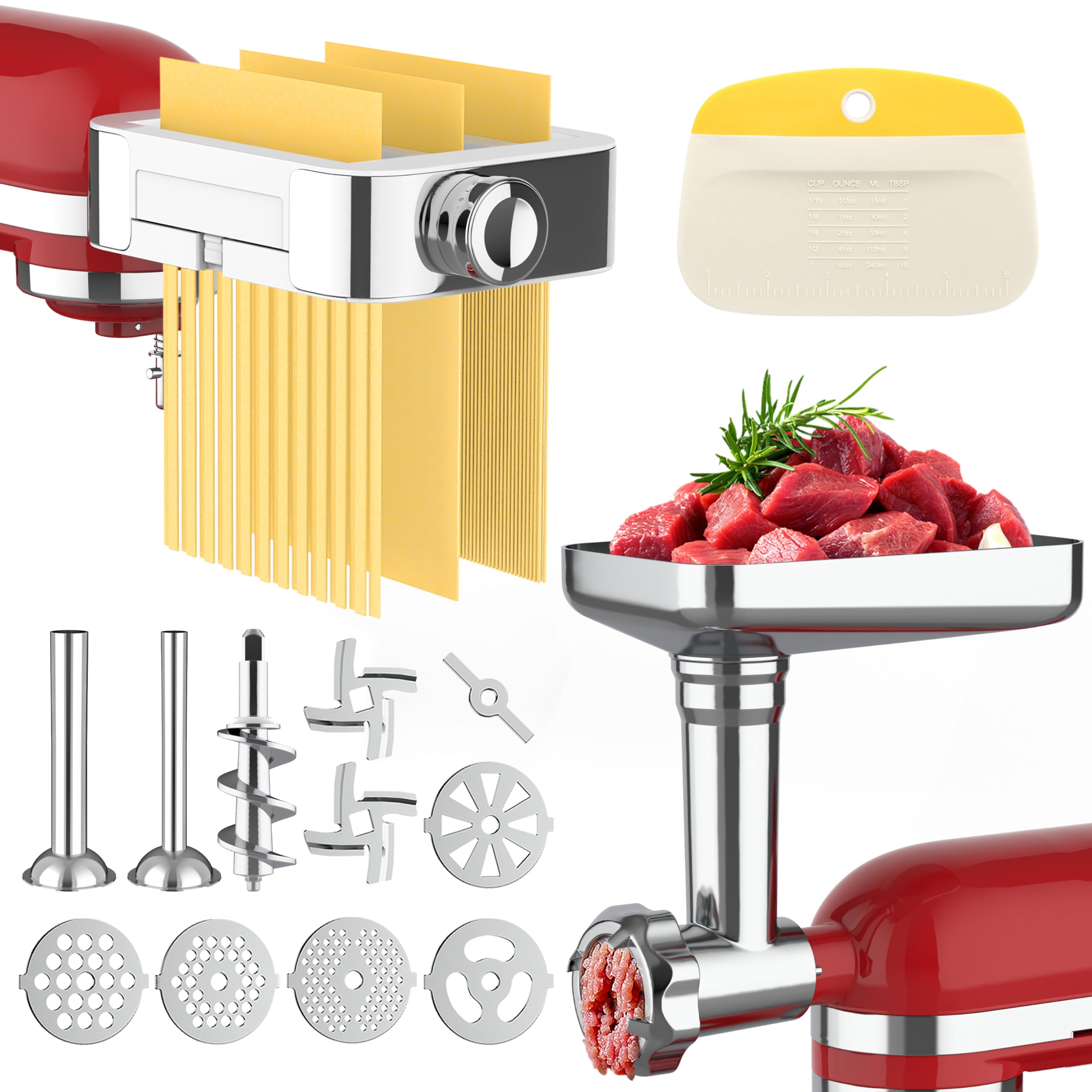 Jooke molino de carne y embutidora para Kitchenaid, ideal para salchichas caseras
