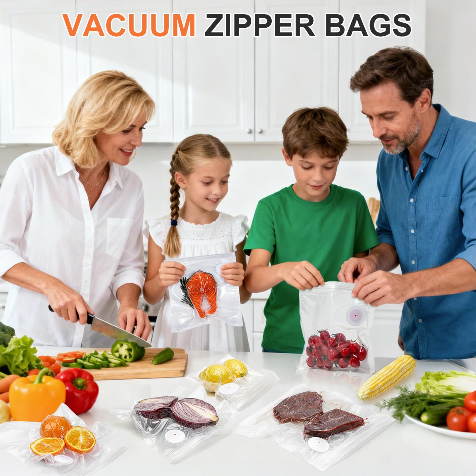 Bolsas Joongoom compatibles con congelación hasta -30°C para conservación prolongada.