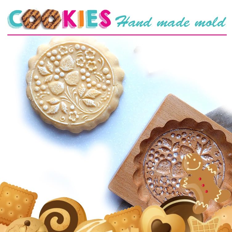 JOONOR molde de galletas madera rosa-corazón para regalos temáticos.