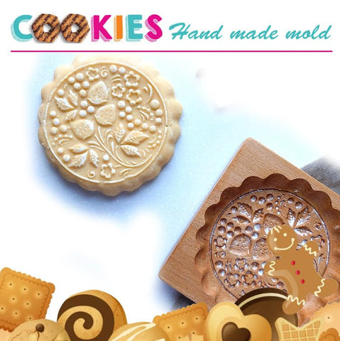 JOONOR molde de galletas madera rosa-corazón para regalos temáticos.
