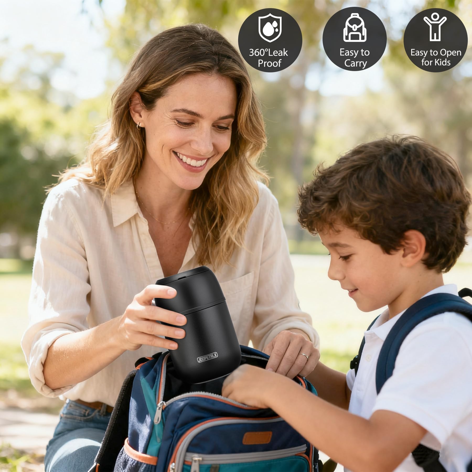 Mango ergonómico de JOOPETALK para transporte cómodo