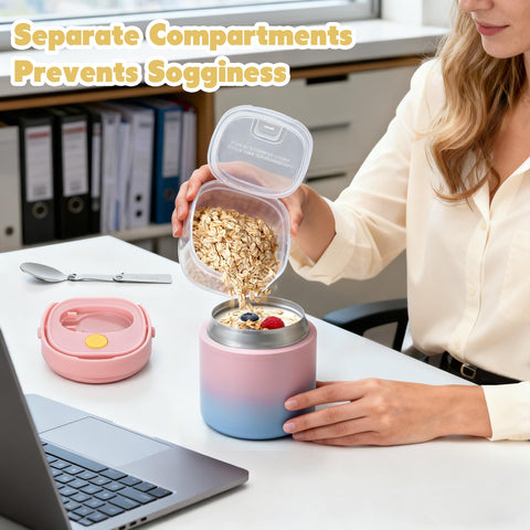 JOOPETALK recipiente-merienda-6oz para snacks y frutos secos, fácil de transportar