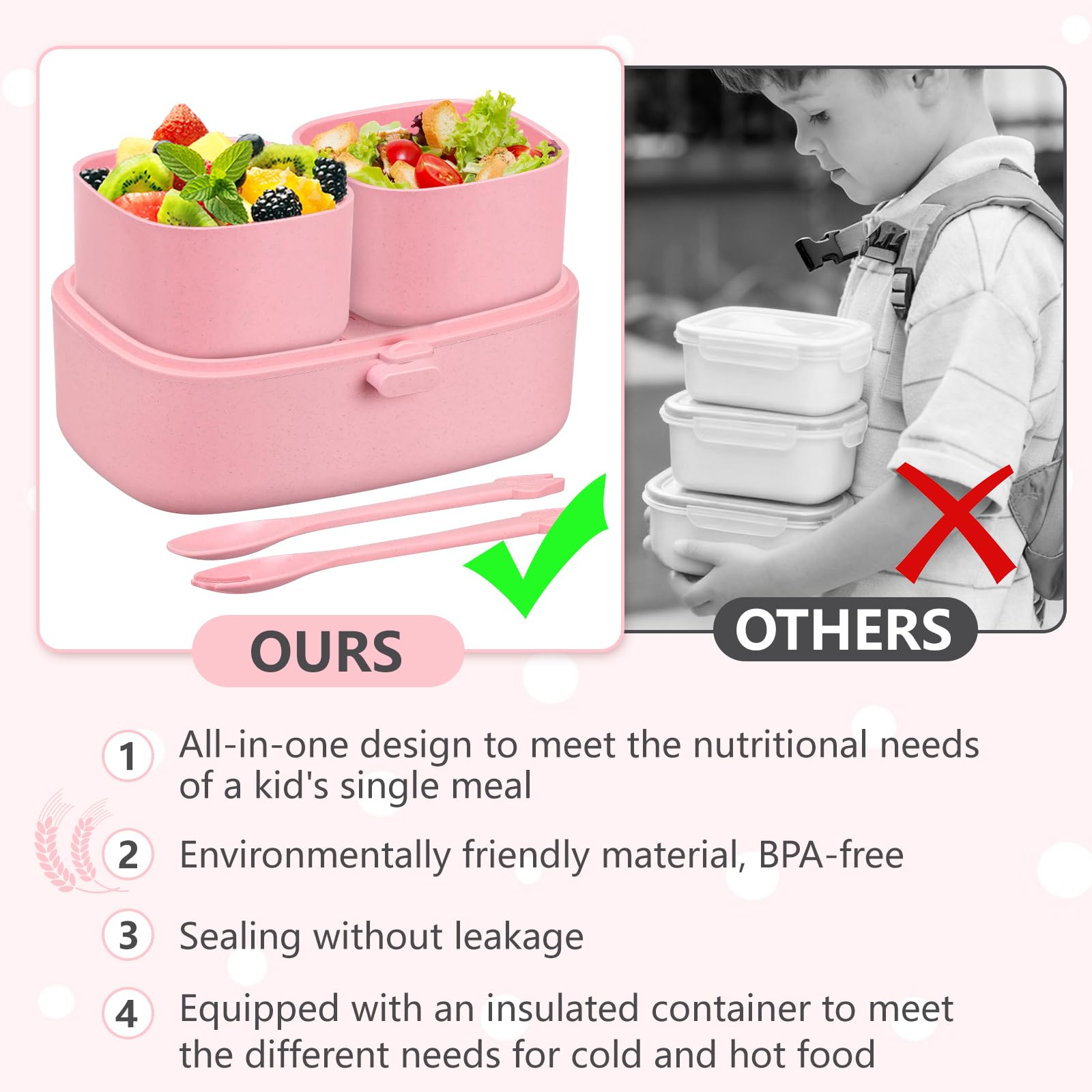 JOOPETALK termo sopa 8oz, mantiene caliente la comida durante el recorrido.
