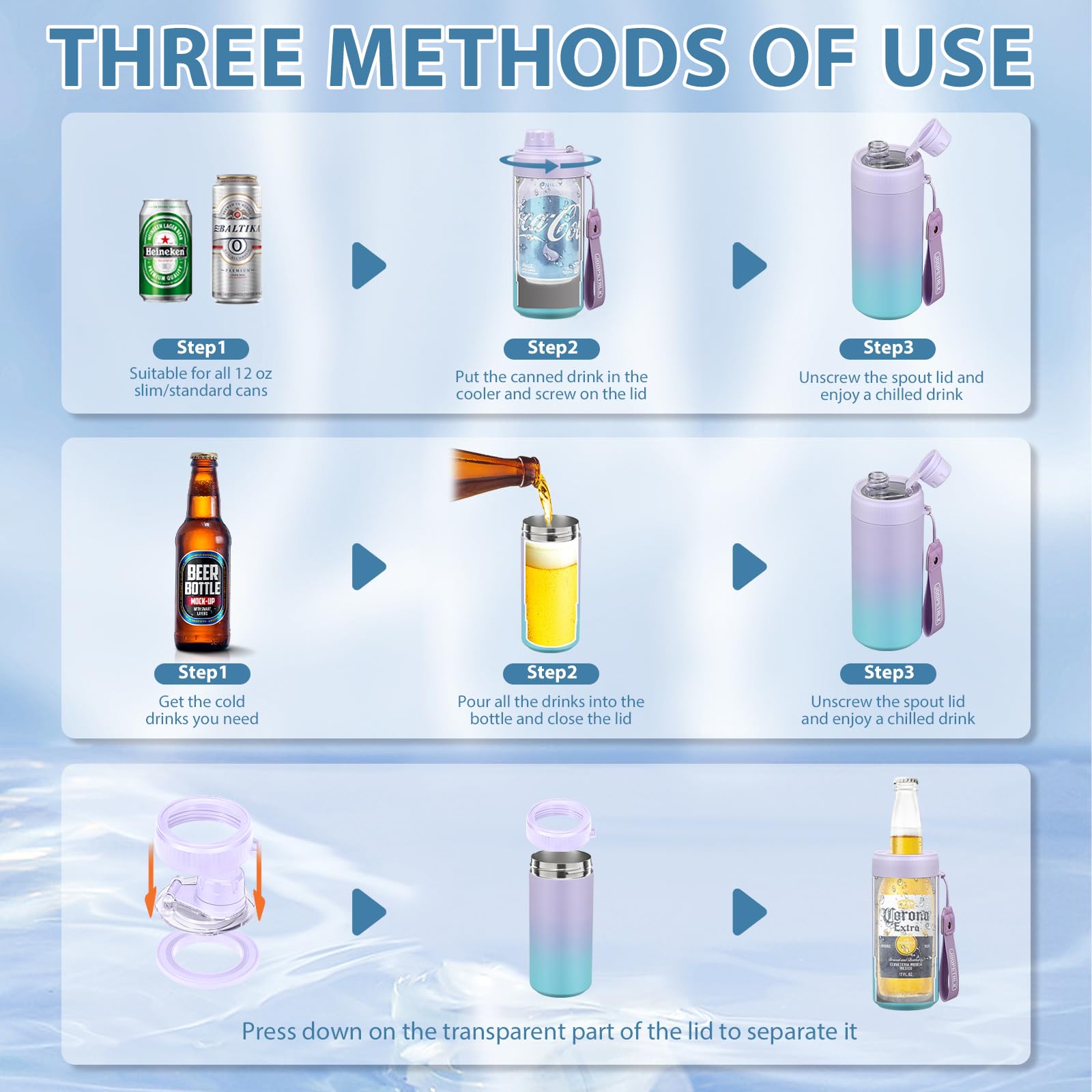 Joopetalk se transforma en botella de 15 oz para beber en movimiento.