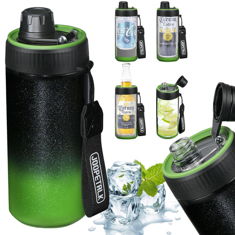 JOOPETALK universal can cooler con tapa vertido, mantiene bebidas carbonatadas seguras