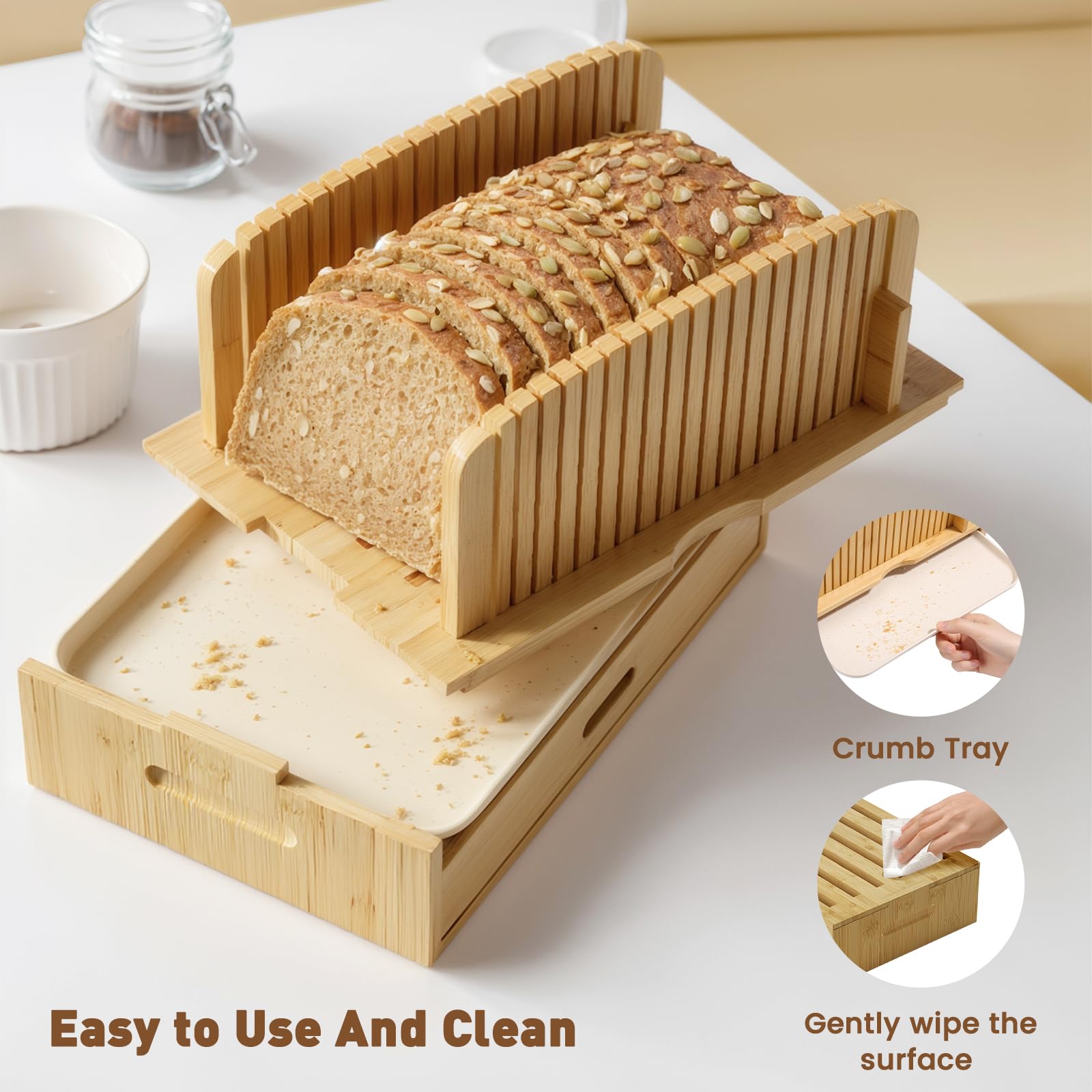 Diseño premium de madera bambú para cocina duradera.