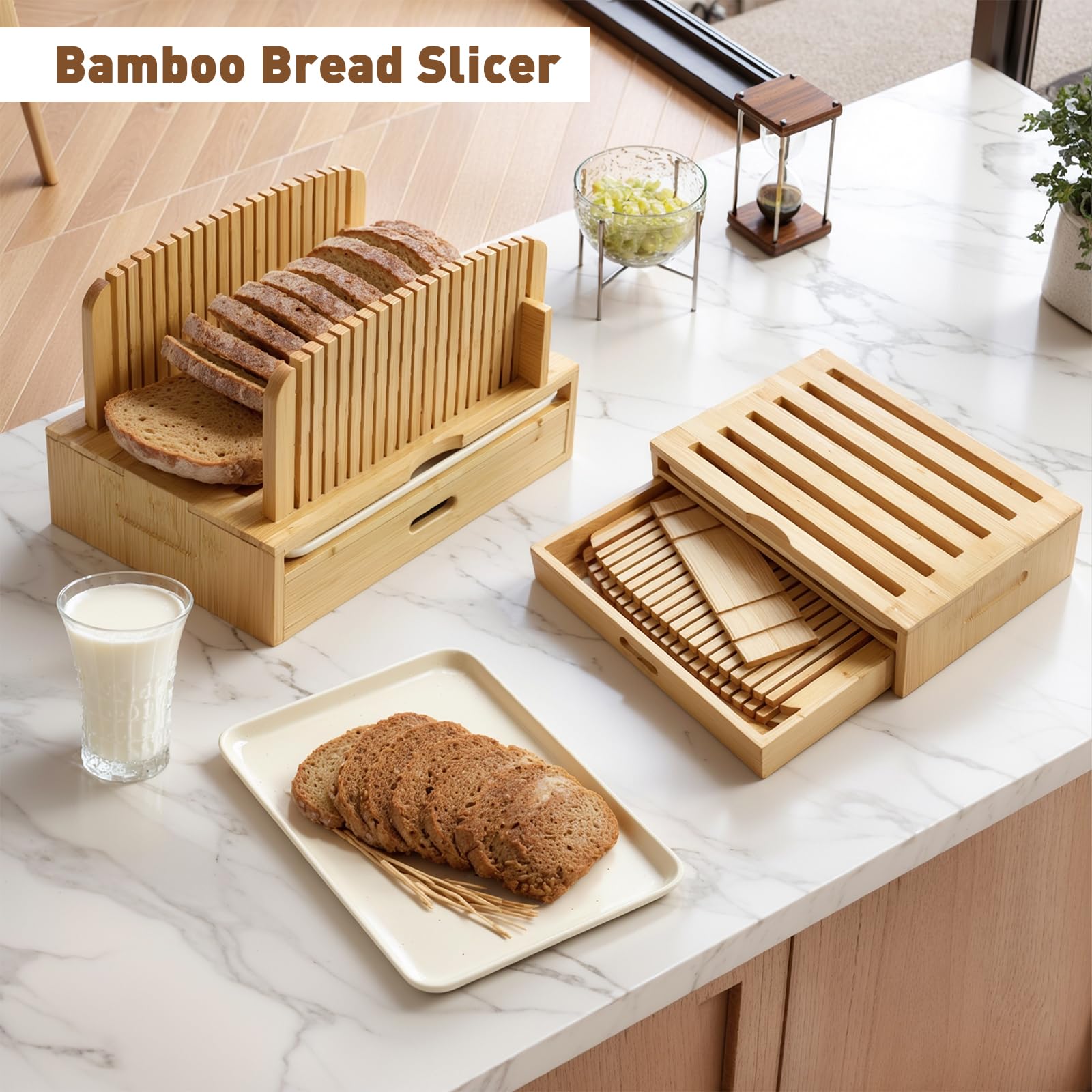 Uso diario para cortar pan de forma ordenada.