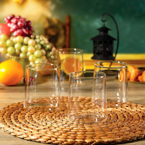Vasos de borosilicato duradero Joseph Sedgh Colección, aptos para lavavajillas y congelador.