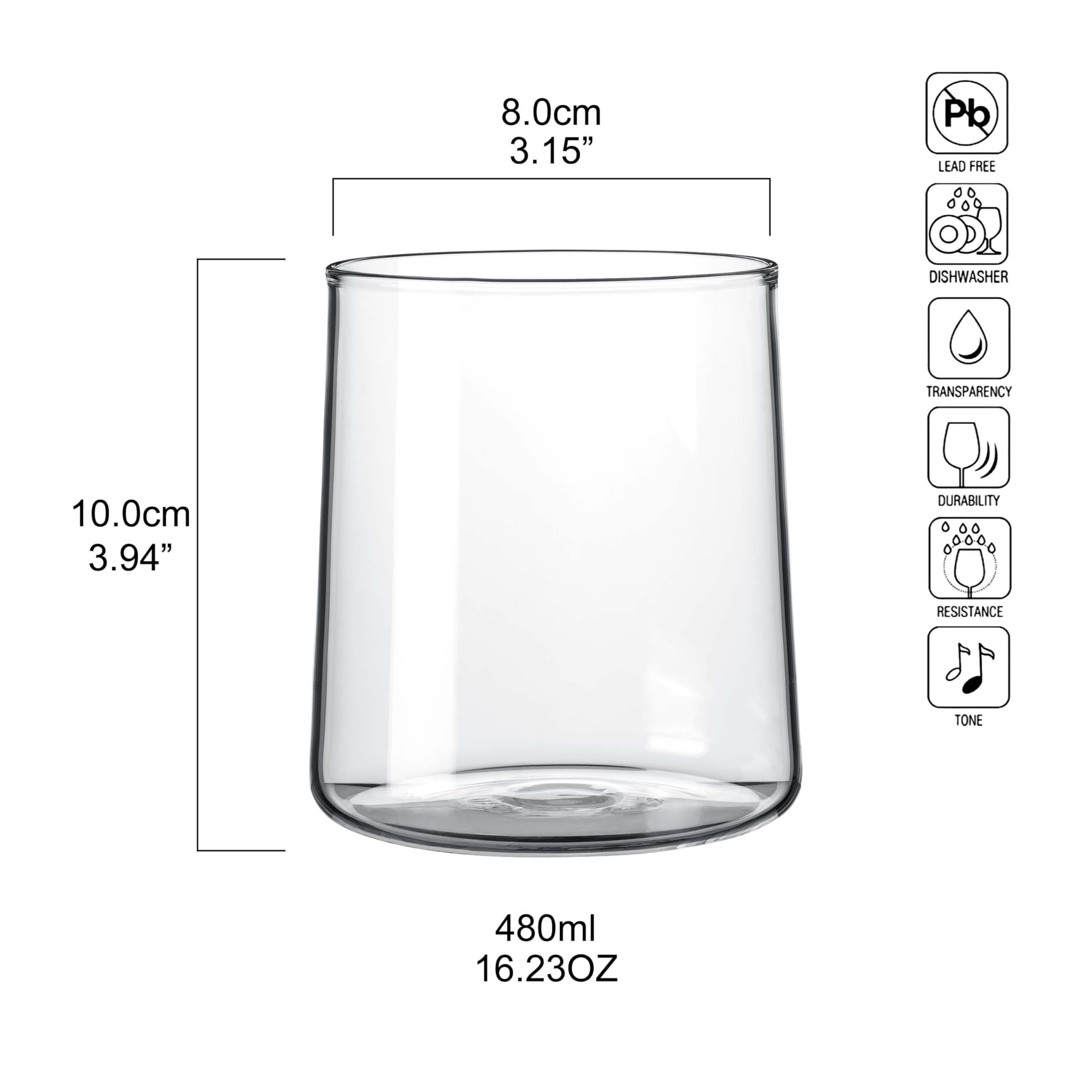 Vaso verde esmeralda Joseph Sedgh Colección, resistente y perfecto para cócteles y jugos.