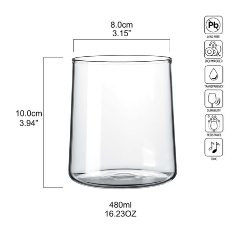 Vaso verde esmeralda Joseph Sedgh Colección, resistente y perfecto para cócteles y jugos.