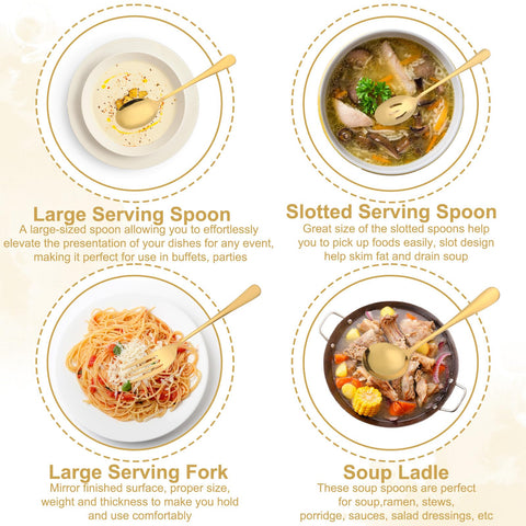 Pinzas para comida doradas de Josojoou, ideales para porciones controladas.