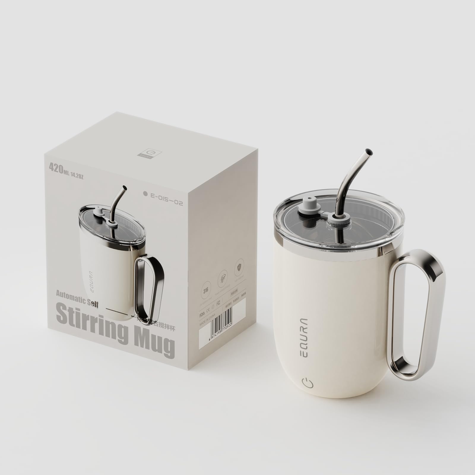 Diseño ergonómico blanco JOTER LIBEAR, cómodo para uso diario al sostener y beber.