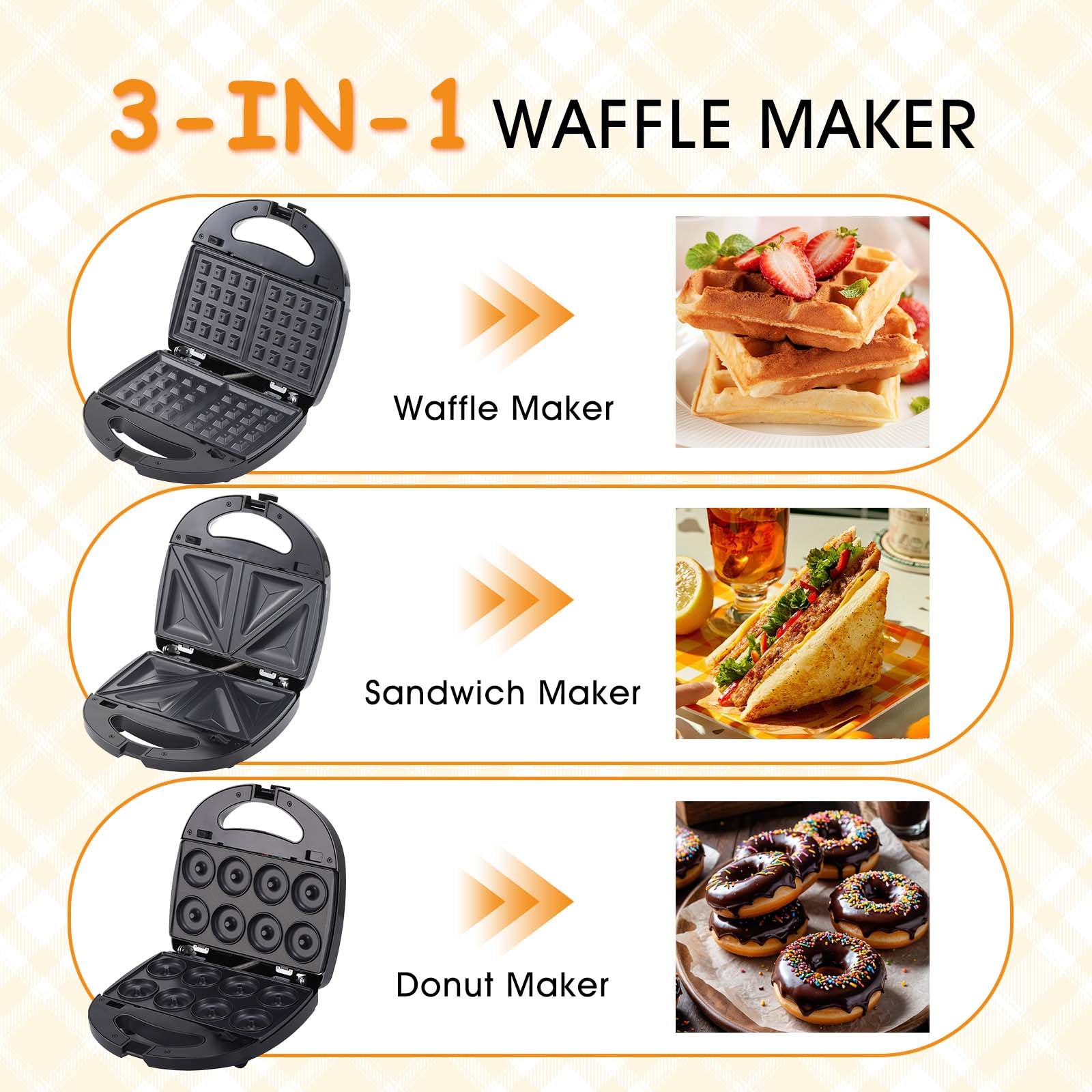 JOVELL sándwich prensado con placas removibles para comidas rápidas.