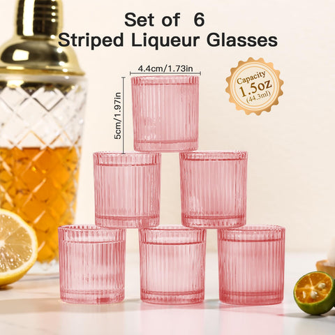 Chupitos rosa con textura ribada de JOVGANK para un agarre seguro.